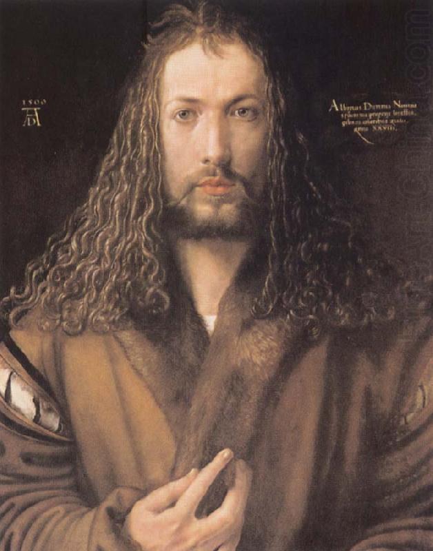 Albrecht Durer Self-protrait in a Fur-Collared Robe china oil painting image